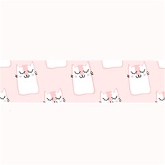 Pattern Pink Cute Sweet Fur Cats Large Bar Mats by Wegoenart