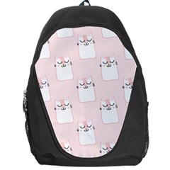 Pattern Pink Cute Sweet Fur Cats Backpack Bag by Wegoenart