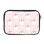 Pattern Pink Cute Sweet Fur Cats Apple MacBook Pro 17  Zipper Case Front