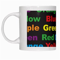 Red Yellow Blue Green Purple White Mugs by Wegoenart