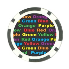 Red Yellow Blue Green Purple Poker Chip Card Guard (10 Pack) by Wegoenart