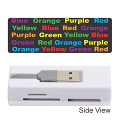 Red Yellow Blue Green Purple Memory Card Reader (stick)