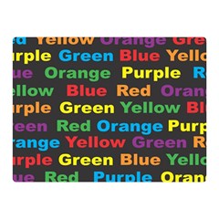 Red Yellow Blue Green Purple Double Sided Flano Blanket (mini) 