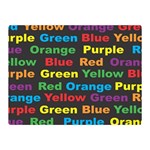 Red Yellow Blue Green Purple Double Sided Flano Blanket (Mini)  35 x27  Blanket Front