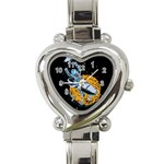 Astronaut Planet Space Science Heart Italian Charm Watch Front