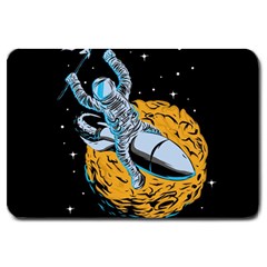 Astronaut Planet Space Science Large Doormat  by Wegoenart