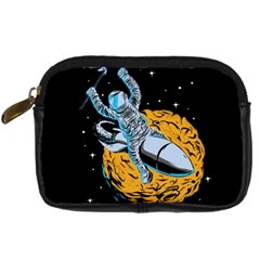 Astronaut Planet Space Science Digital Camera Leather Case by Wegoenart