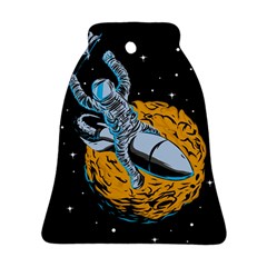 Astronaut Planet Space Science Ornament (bell) by Wegoenart