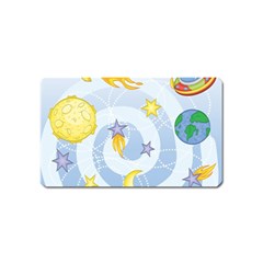 Science Fiction Outer Space Magnet (name Card) by Wegoenart