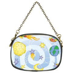 Science Fiction Outer Space Chain Purse (one Side) by Wegoenart