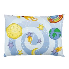 Science Fiction Outer Space Pillow Case by Wegoenart