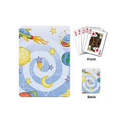 Science Fiction Outer Space Playing Cards Single Design (mini) by Wegoenart