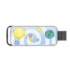 Science Fiction Outer Space Portable Usb Flash (two Sides) by Wegoenart