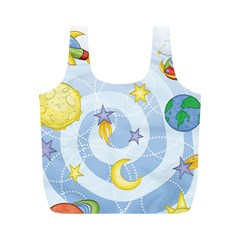 Science Fiction Outer Space Full Print Recycle Bag (m) by Wegoenart