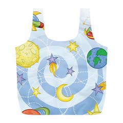 Science Fiction Outer Space Full Print Recycle Bag (l) by Wegoenart