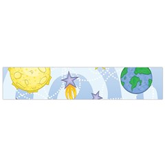 Science Fiction Outer Space Small Flano Scarf by Wegoenart