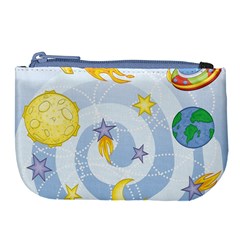 Science Fiction Outer Space Large Coin Purse by Wegoenart