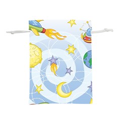 Science Fiction Outer Space Lightweight Drawstring Pouch (s) by Wegoenart