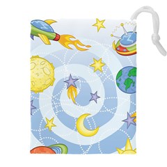 Science Fiction Outer Space Drawstring Pouch (5xl) by Wegoenart