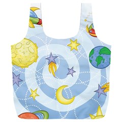 Science Fiction Outer Space Full Print Recycle Bag (xxl) by Wegoenart