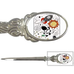 Astronaut Drawing Planet Letter Opener by Wegoenart