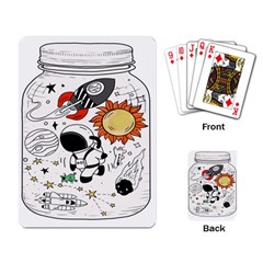 Astronaut Drawing Planet Playing Cards Single Design (rectangle) by Wegoenart