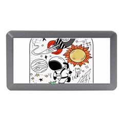 Astronaut Drawing Planet Memory Card Reader (mini) by Wegoenart