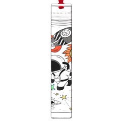 Astronaut Drawing Planet Large Book Marks by Wegoenart