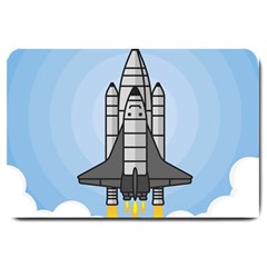 Rocket Shuttle Spaceship Science Large Doormat 