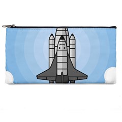 Rocket Shuttle Spaceship Science Pencil Cases by Wegoenart