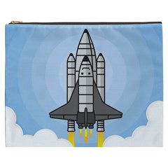 Rocket Shuttle Spaceship Science Cosmetic Bag (xxxl)