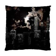 City Night Moon Skyline Skyscraper Standard Cushion Case (two Sides) by Wegoenart