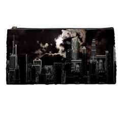 City Night Moon Skyline Skyscraper Pencil Cases