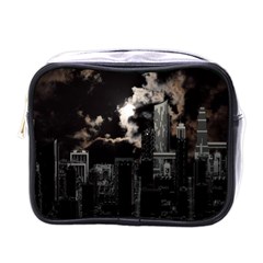 City Night Moon Skyline Skyscraper Mini Toiletries Bag (one Side)