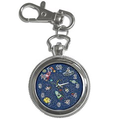 Cat Cosmos Cosmonaut Rocket Key Chain Watches by Wegoenart