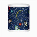 Cat Cosmos Cosmonaut Rocket Morph Mugs Center