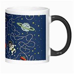 Cat Cosmos Cosmonaut Rocket Morph Mugs Right