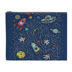 Cat Cosmos Cosmonaut Rocket Cosmetic Bag (xl)