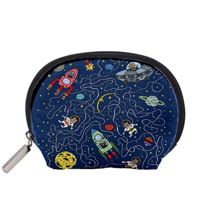 Cat Cosmos Cosmonaut Rocket Accessory Pouch (Small)