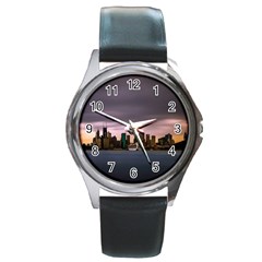 Sydney Australia Travel Oceania Round Metal Watch by Wegoenart