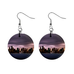 Sydney Australia Travel Oceania Mini Button Earrings by Wegoenart