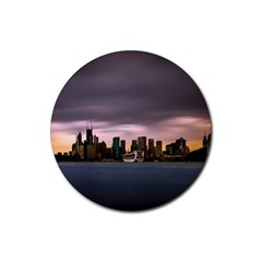 Sydney Australia Travel Oceania Rubber Coaster (round)  by Wegoenart