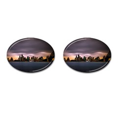 Sydney Australia Travel Oceania Cufflinks (oval) by Wegoenart