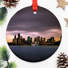 Sydney Australia Travel Oceania Round Ornament (two Sides) by Wegoenart