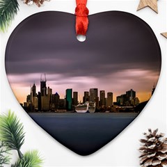 Sydney Australia Travel Oceania Heart Ornament (two Sides) by Wegoenart