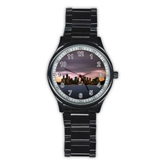 Sydney Australia Travel Oceania Stainless Steel Round Watch by Wegoenart