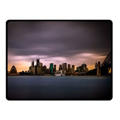 Sydney Australia Travel Oceania Double Sided Fleece Blanket (small)  by Wegoenart