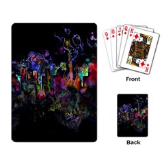 Grunge Paint Splatter Splash Ink Playing Cards Single Design (rectangle) by Wegoenart