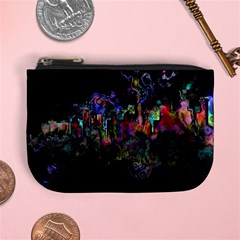 Grunge Paint Splatter Splash Ink Mini Coin Purse by Wegoenart