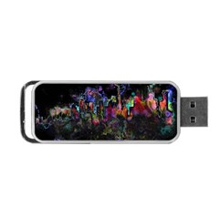 Grunge Paint Splatter Splash Ink Portable Usb Flash (one Side) by Wegoenart